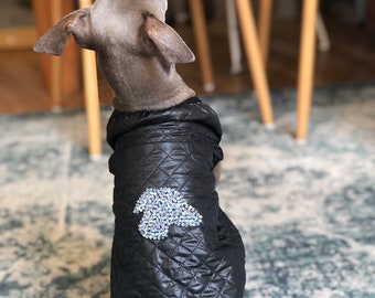 Italian Greyhound Vest with Crystal Iggy