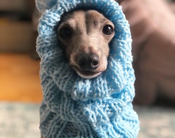 Blue Snood Neck warmer Iggy