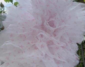 Italian Greyhound tulle dress pink stars