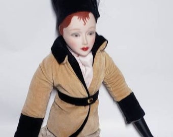 NATASHA NICOL “Les Demoiselles de la Belle Epoque” by Charles A. Berry, Handcrafted Porcelain Doll, Flapper Doll, Original Box