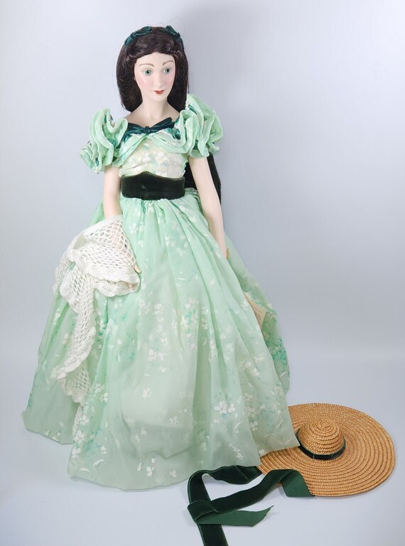 Genuine Fine Porcelain Doll, VIVIEN LEIGH as scarlett O'hara in Gone With the Wind, Franklin Heirloom Dolls, COA - Etsy Canada Genuine Fine Porcelain Doll, VIVIEN LEIGH as scarlett O'hara in Gone With the Wind, Franklin Heirloom Dolls, COA - Etsy Canada
