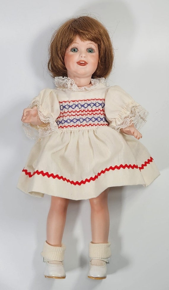 Antique French Porcelain Doll, Full Body Porcelain Doll, 13 Inch