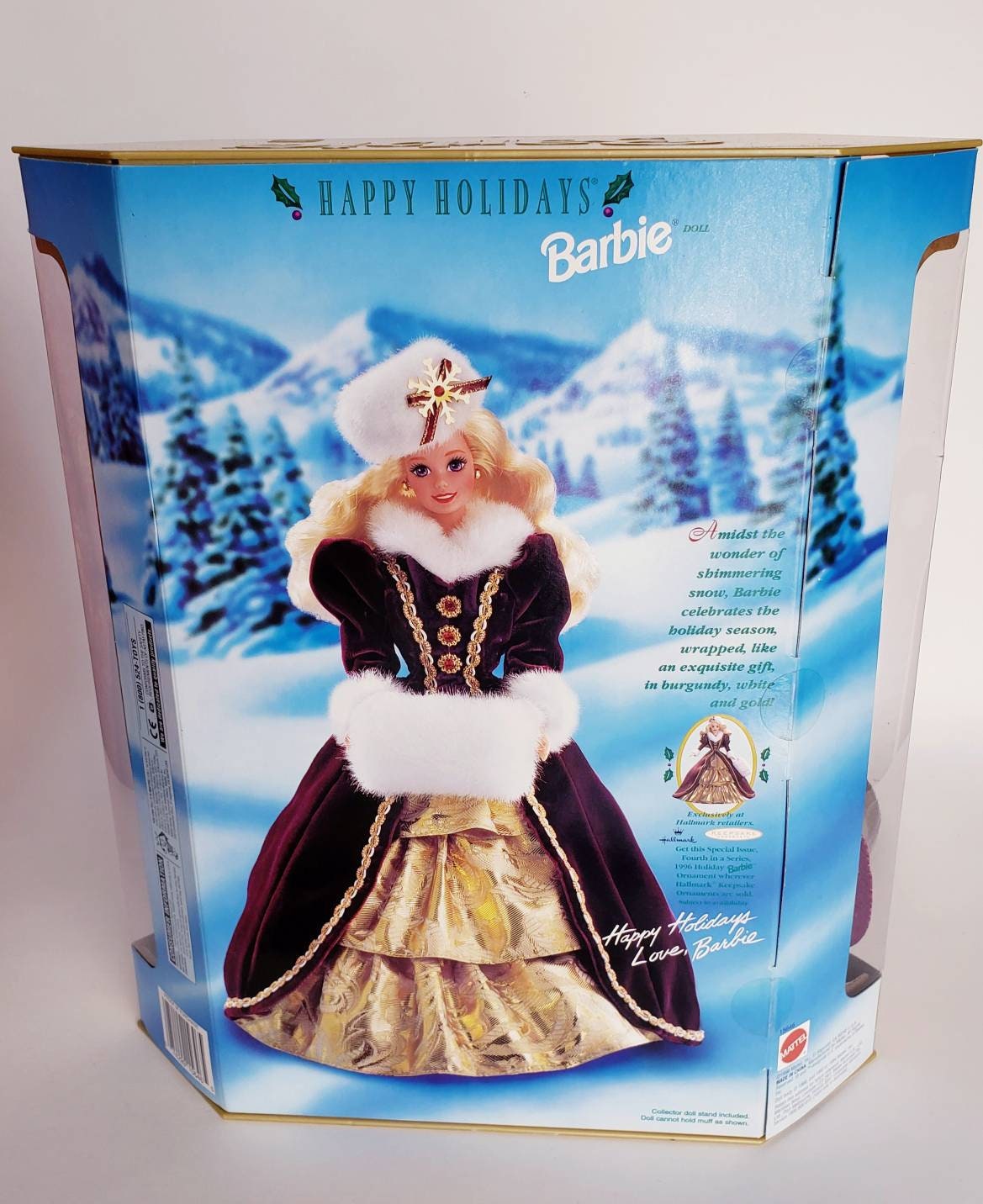 mattel 1996 happy holidays barbie doll special edition by mattel