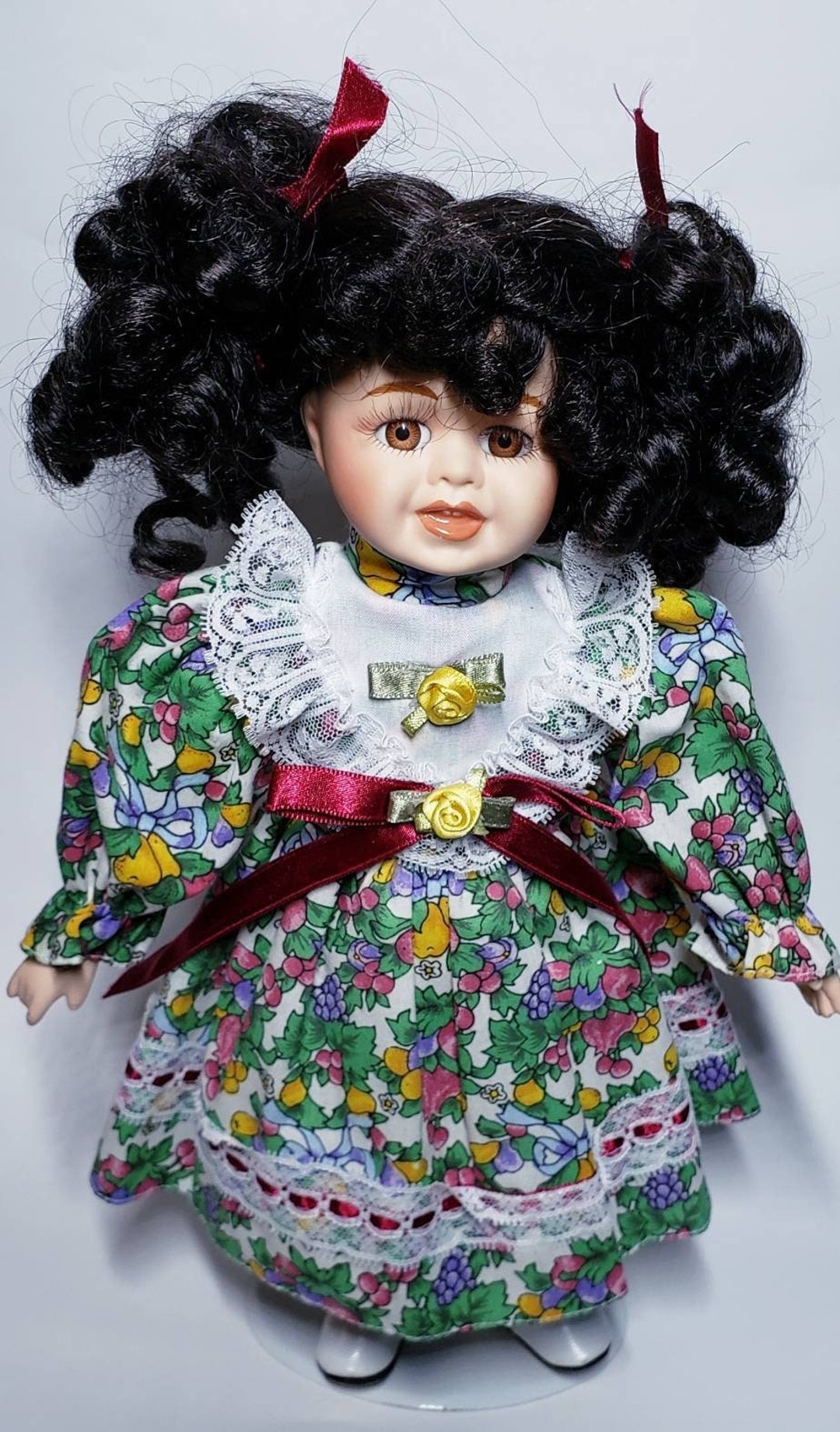 Genuine Porcelain Doll, Fine Bisque Porcelain Doll, Handmade Doll