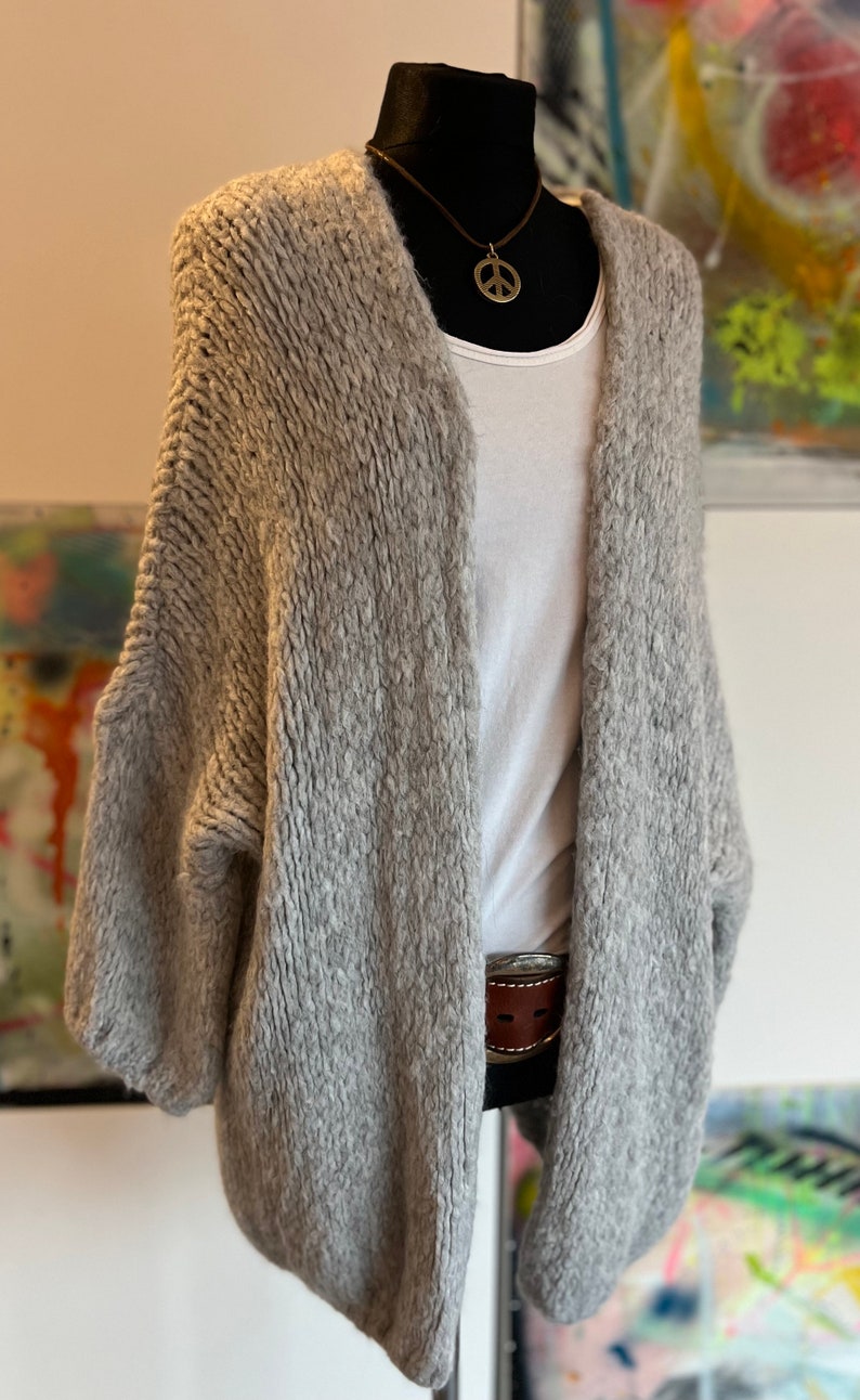 Cardigan//Strickjacke//Eisblau//Größe 36-44//Must have// Bild 5