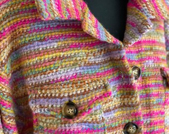 Wool jacket//Jacket//Shirt//Strickjk//Size 36-44//Must have//Wool//Shirt jacket//colorful//Pink//blue//