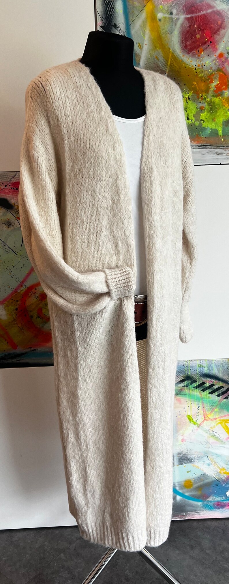 Cardigan//Strickjacke//Wollweiss//Größe 36-42 Bild 5