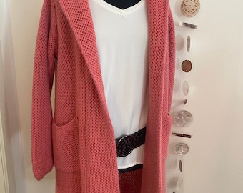 Cardigan//Strickjacke//Pinkrosé //Größe 36-42