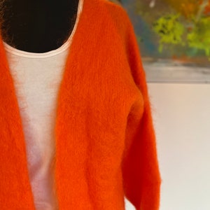 Cardigan//Strickjacke//orange //Größe 36-44//Mohair// Bild 5