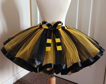 Black Yellow Tutu Skirt For Girls Kids Baby 1st Birthday Gift Ideas Fancy Dress Party Princess Skirt Costume Tulle Skirt Cake Smash Wizard