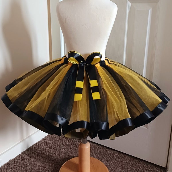 Black Yellow Tutu Skirt For Girls Kids Baby 1st Birthday Gift Ideas Fancy Dress Party Princess Skirt Costume Tulle Skirt Cake Smash Wizard