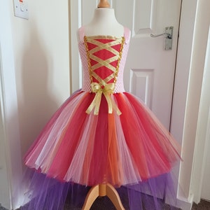 Witch Tutu Dress Pink Orange Purple & Red Outfit Girls Halloween Costume Party Tutu Outfit Birthday Gift Ideas Fancy Dress 1st Birthday