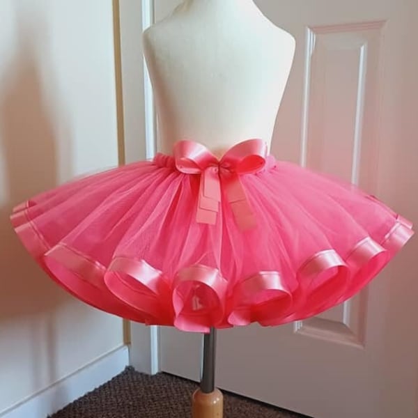 Hot Pink Tutu Skirt For Girls Kids Baby 1st Birthday Gift Ideas Fancy Dress Party Princess  Skirt Costume Tulle Skirt Dress Up Cake Smash