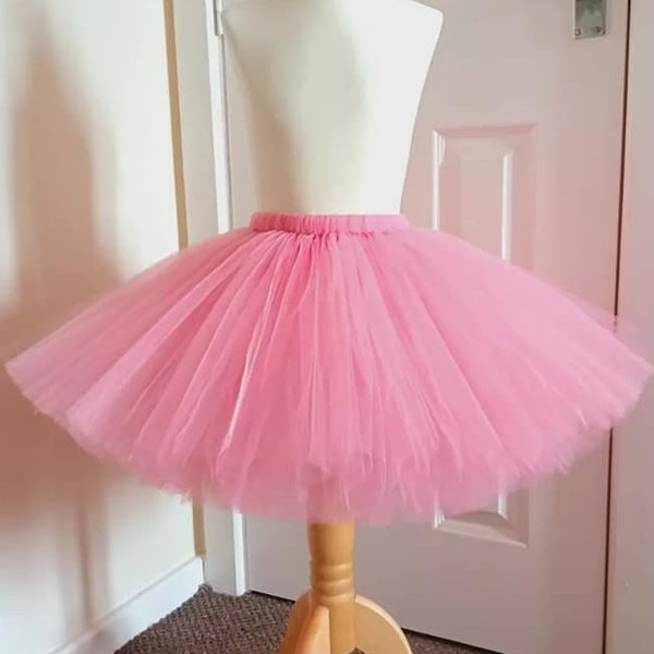 Coral Pink Tutu Skirt For Girls Kids Baby 1st Birthday Gift Ideas Fancy Dress Party Princess Skirt Costume Tulle Skirt Halloween Christmas