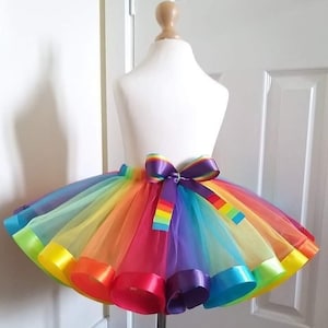 Rainbow Tutu Skirt for Girls Kids Baby Fancy Dress Party Tulle Skirt Princess Skirt Birthday Gift Ideas 1st Birthday Unicorn Tutu Costume