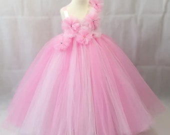 Pink Tutu Dress for Girls Kids Baby 1st Birthday Gift Ideas Fancy Dress Party Princess Prom Tulle Dress Costume Birthday Outfit Dress Up