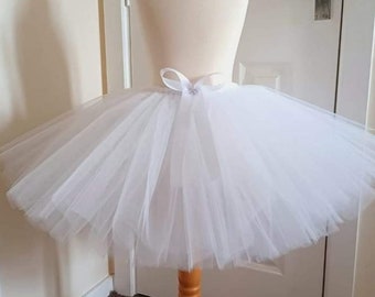 White Tutu Skirt for Girls Kids Baby Skirt 1st Birthday Gift Ideas Fancy Dress Party Princess Skirt Halloween Christmas Costume Tulle Skirt