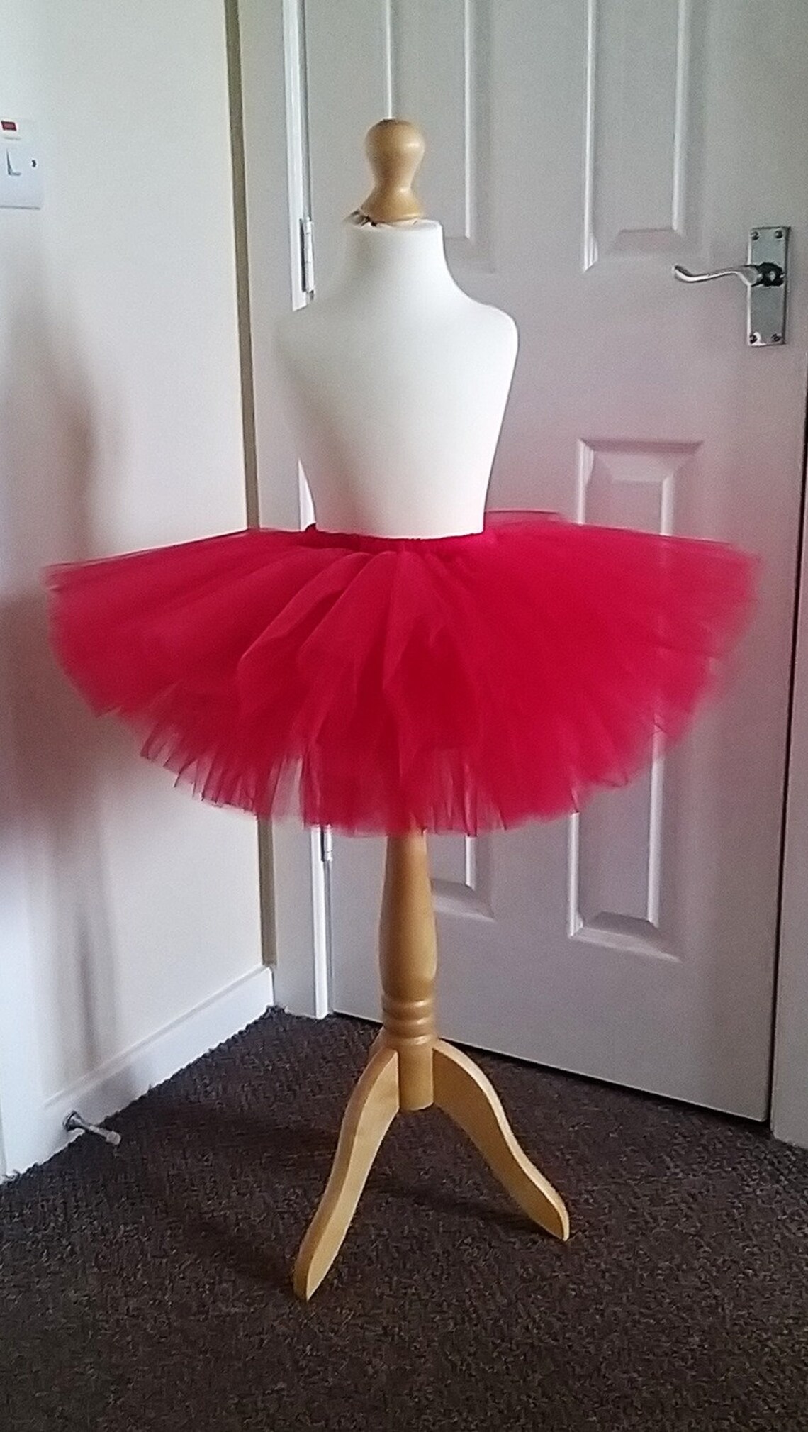 red and white tutu skirt