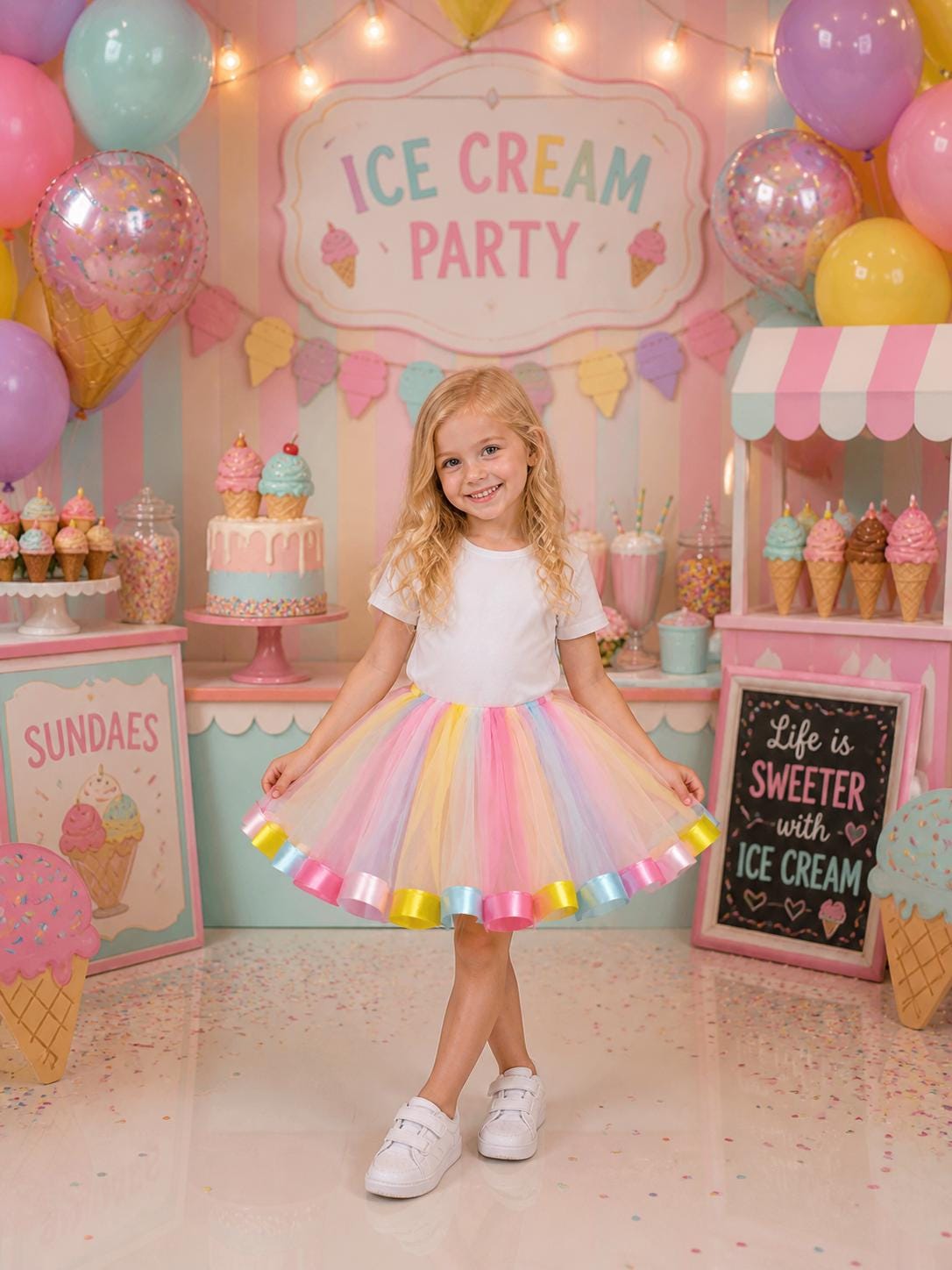 ice cream theme party dress Ice Cream Cone Dress