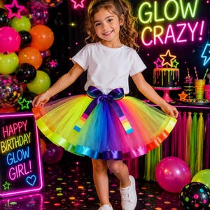 Girls Glow Party Dress - Etsy