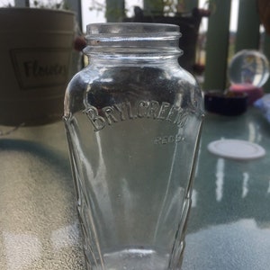 Vintage embossed Brylcreem glass bottle | Etsy