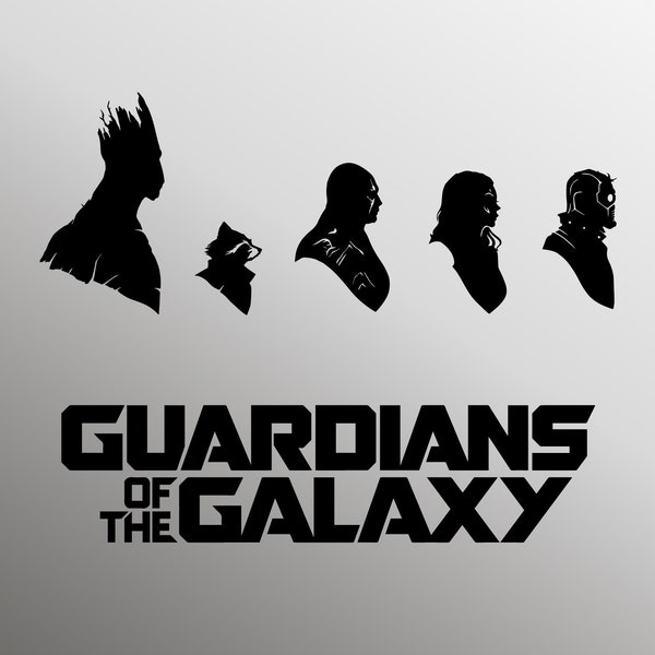 Guardians of the Galaxy svg, Marvel svg, Avengers svg, Superheroes svg, Groot svg, Drax svg, Gamora svg, Rocket svg, Star-Lord svg