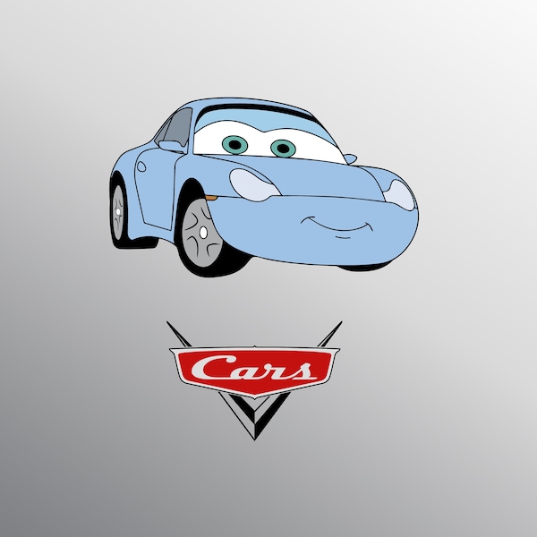 Carrera svg, Cars svg, Sally svg, Sally Cars svg, svg file for cricut, Cars logo svg, Cars silhouette, Cars cricut, Sally cricut