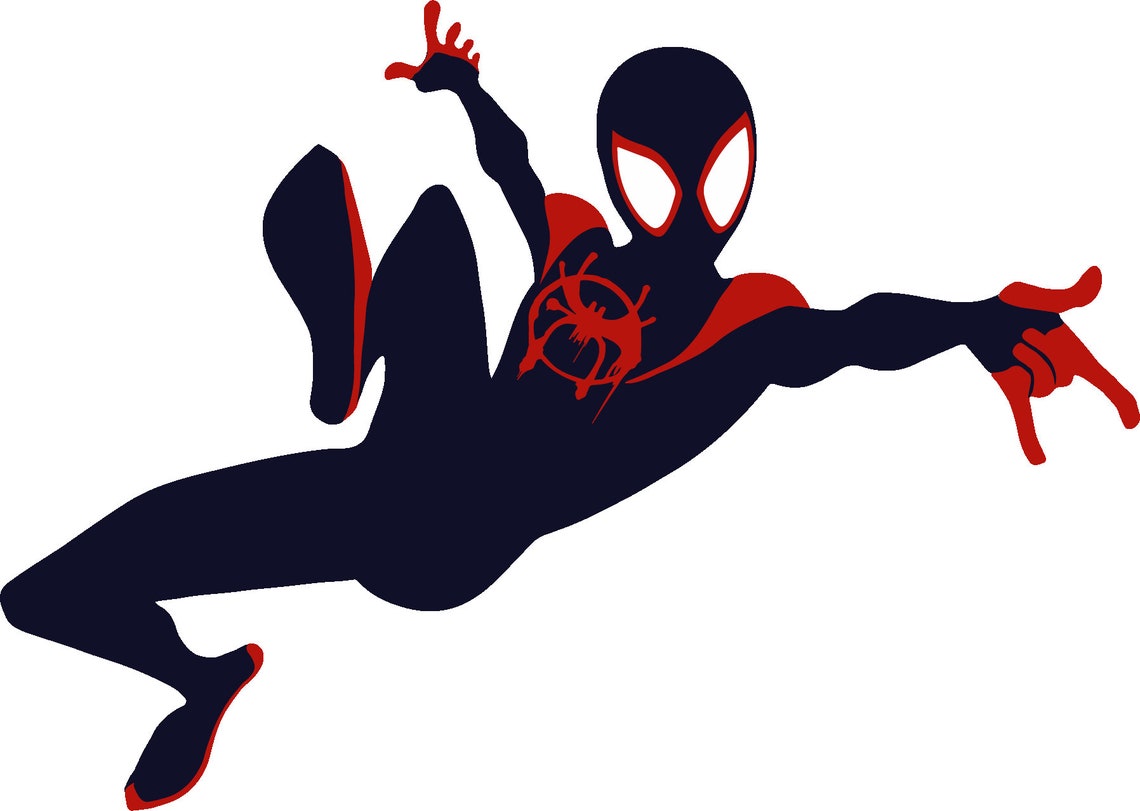 Spider-Verse svg Spider Man svg Miles Morales svg Into the | Etsy