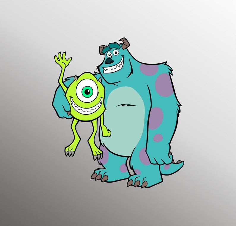 Mike Wazowski svg, James P Sullivan svg, Monsters Inc svg, Disney svg, svg ...