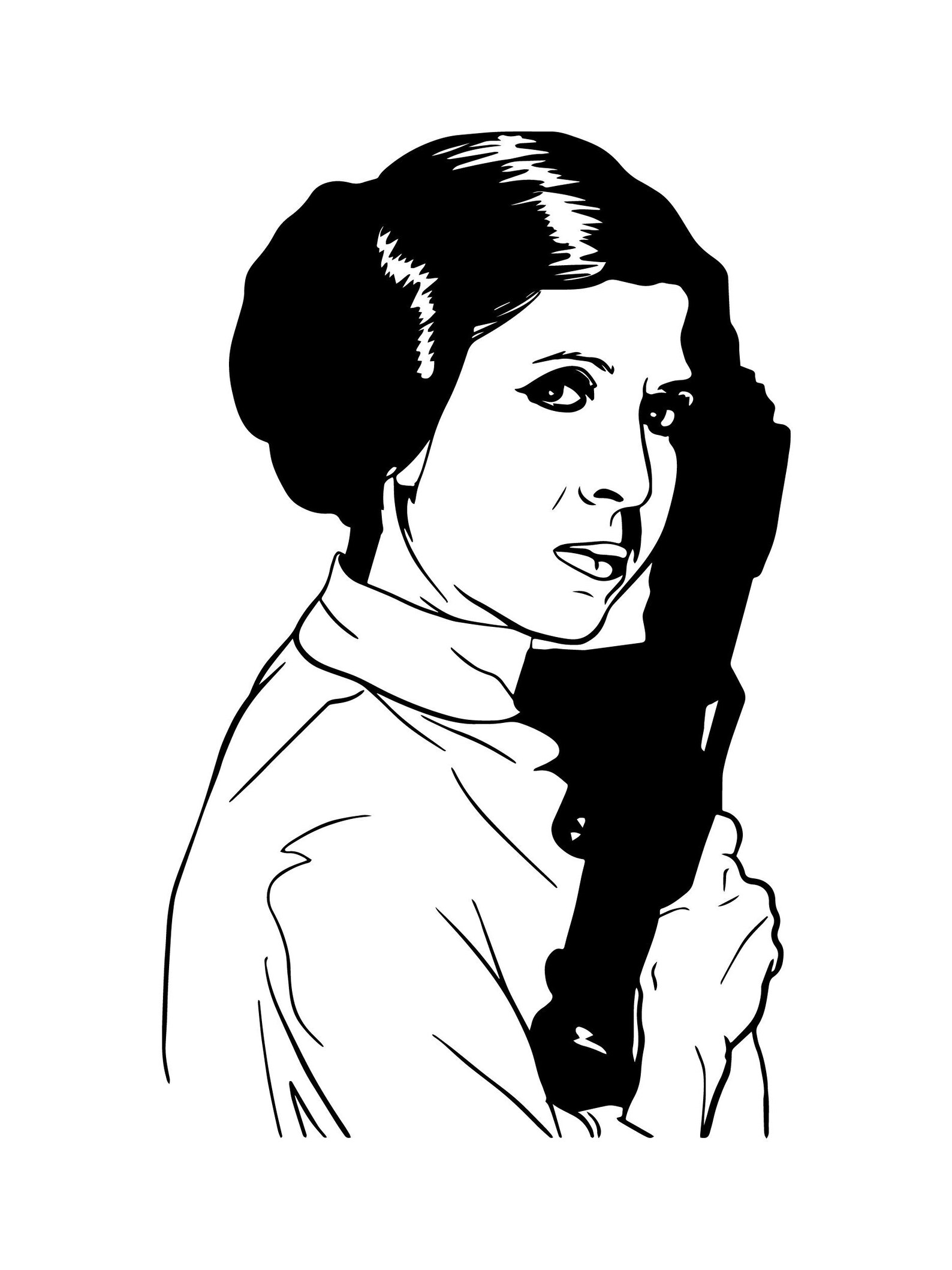 Free Free 337 Princess Leia Silhouette Svg SVG PNG EPS DXF File