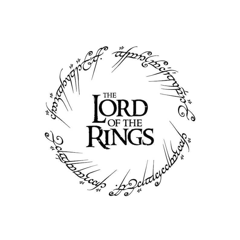 Lord of the Rings Svg LOTR Svg Lord of the Rings Logo Etsy