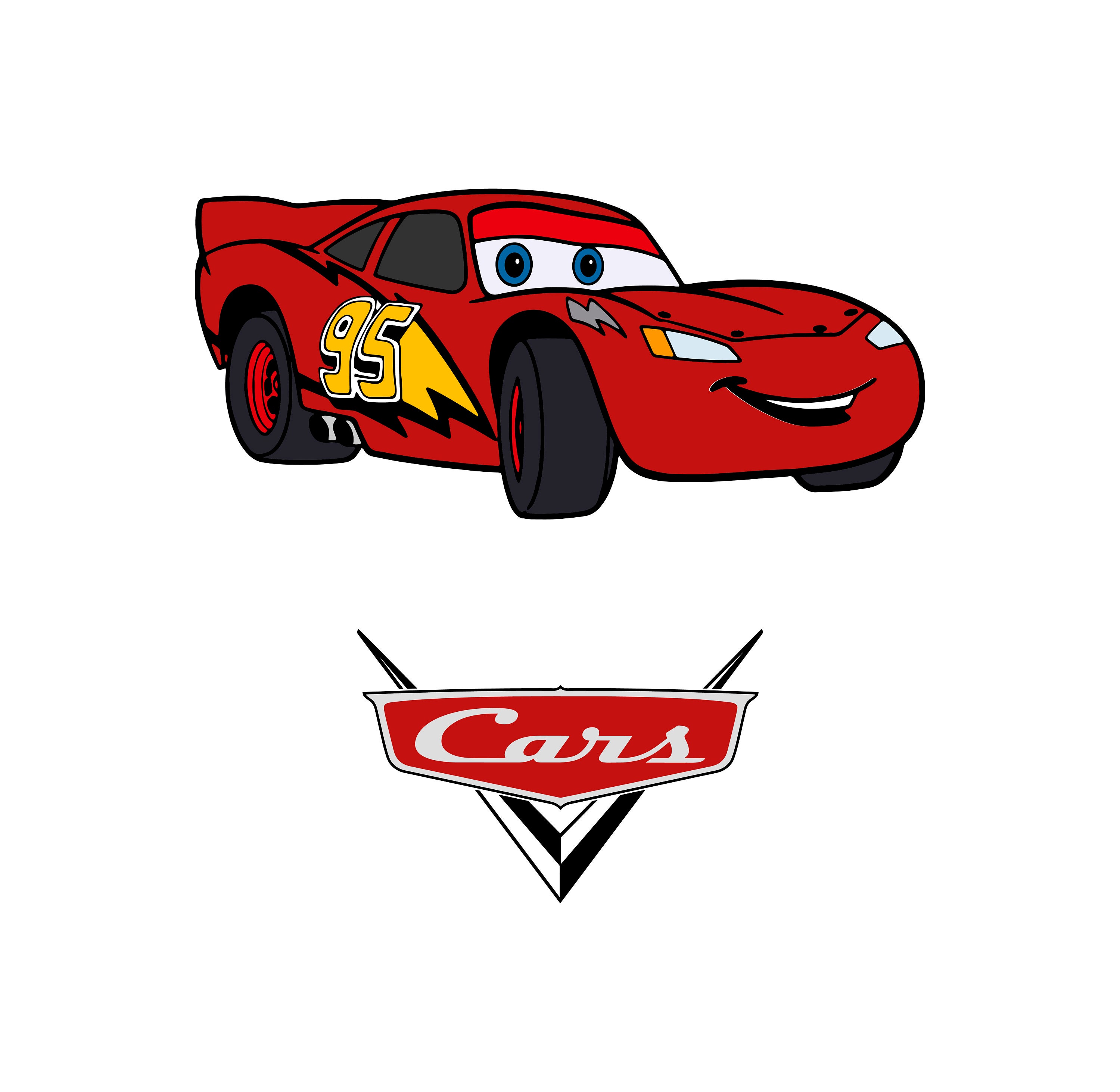 Lightning McQueen svg 'aars svg Mcqueen svg Disney Cars | Etsy