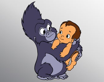 Tarzan Cartoon Etsy