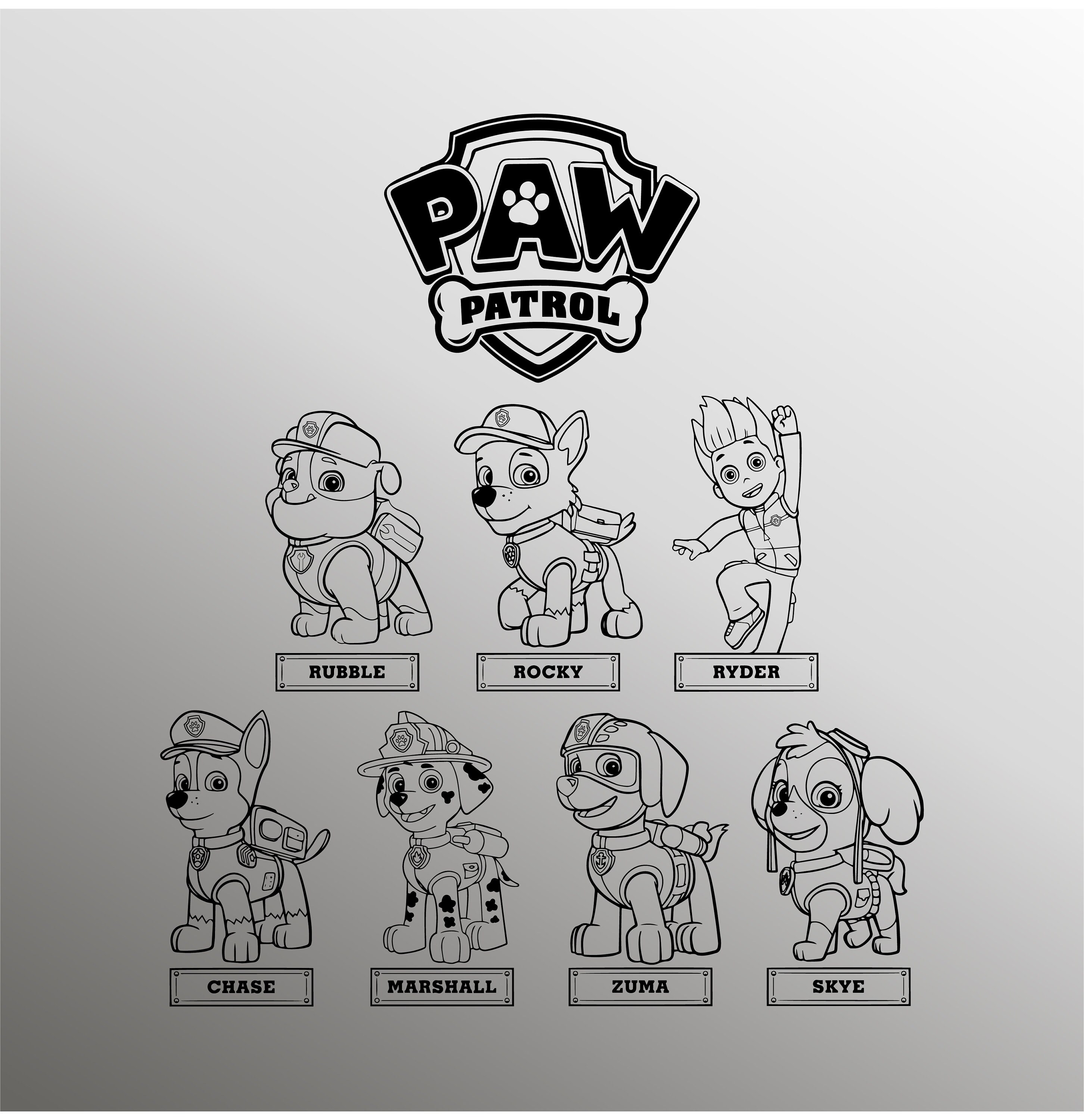 Download Paw Patrol Svg Paw Patrol Bundle Svg Paw Patrol Pack Paw Etsy