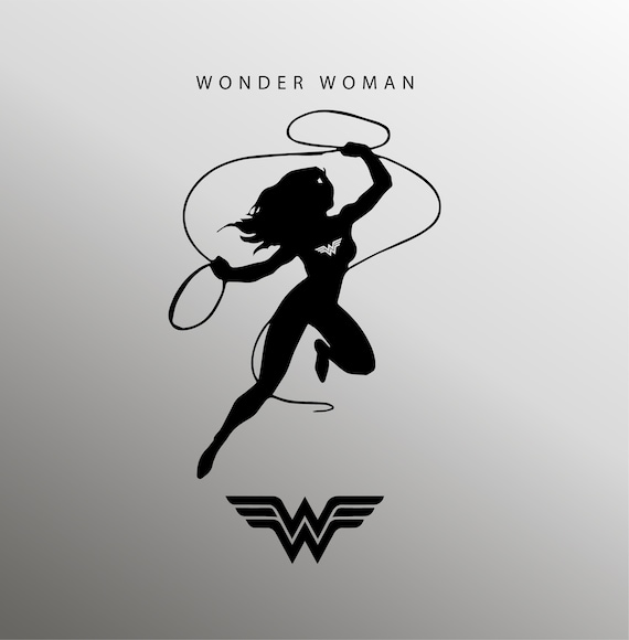 Wonder Woman Silhouette SVG Free