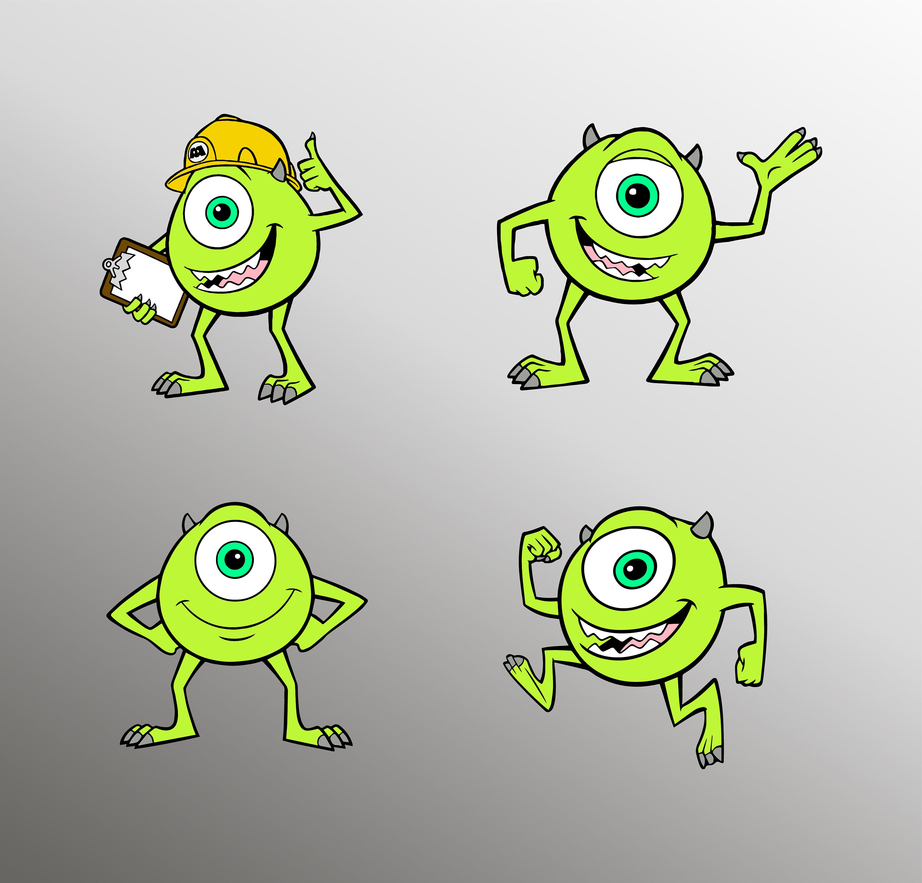 Download Mike Wazowski Svg Monsters Inc Svg Monsters Silhouette Etsy