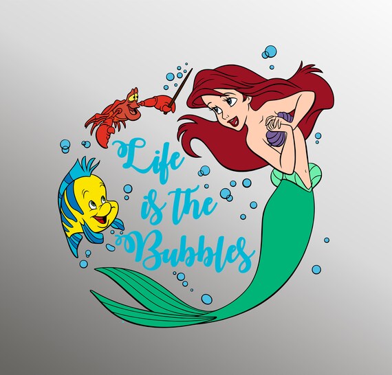 Ariel svg Petite Sirène svg fichier svg pour cricut Life In Etsy France