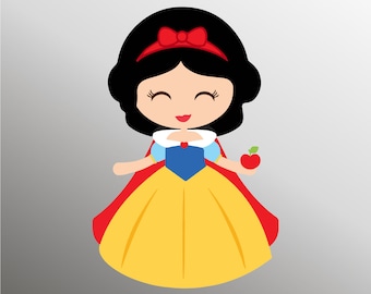 Snow White Clipart Etsy