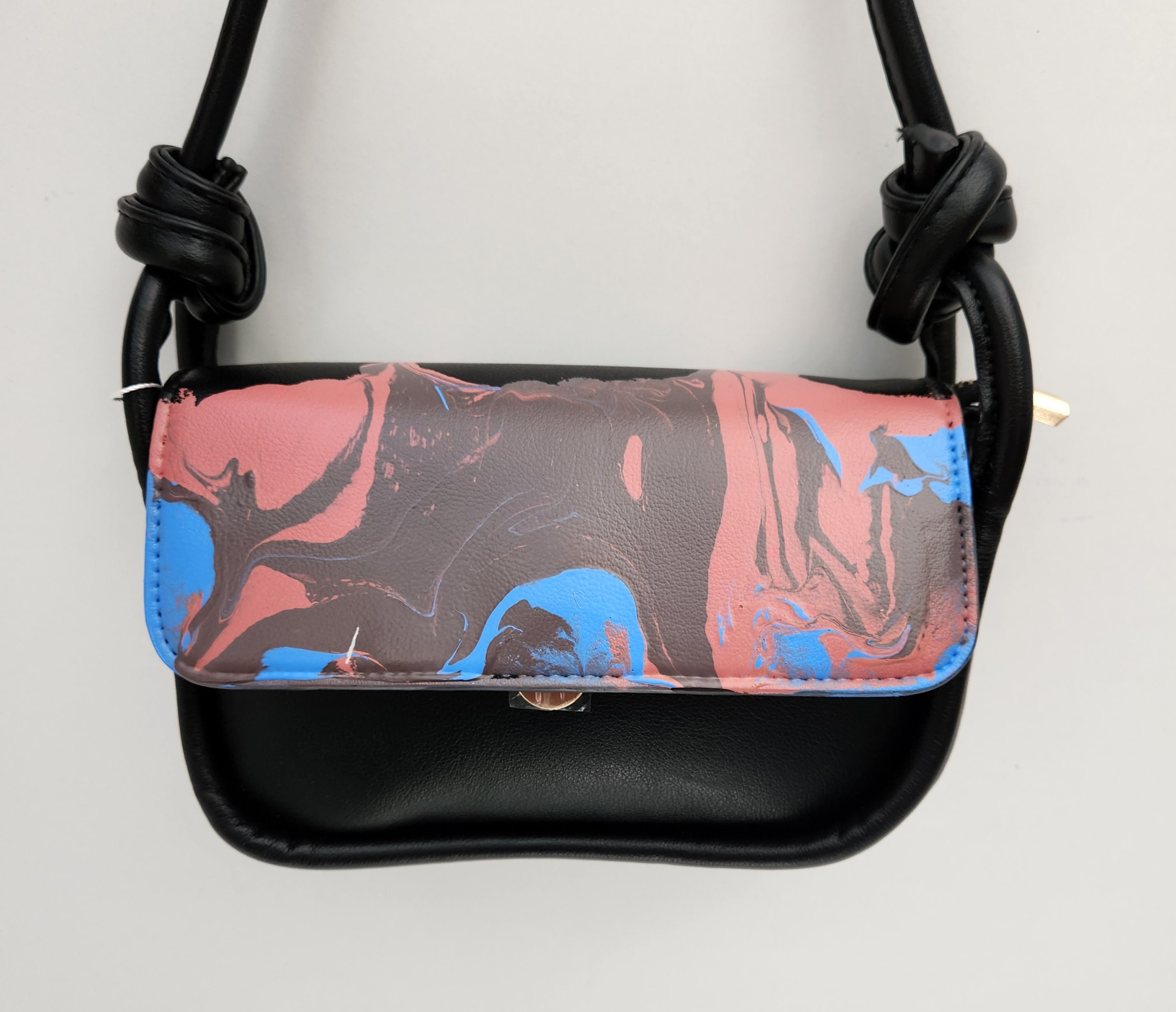 Y2K Hand-painted Shoulder Bag: Knot Strap, Summer Purse - Etsy