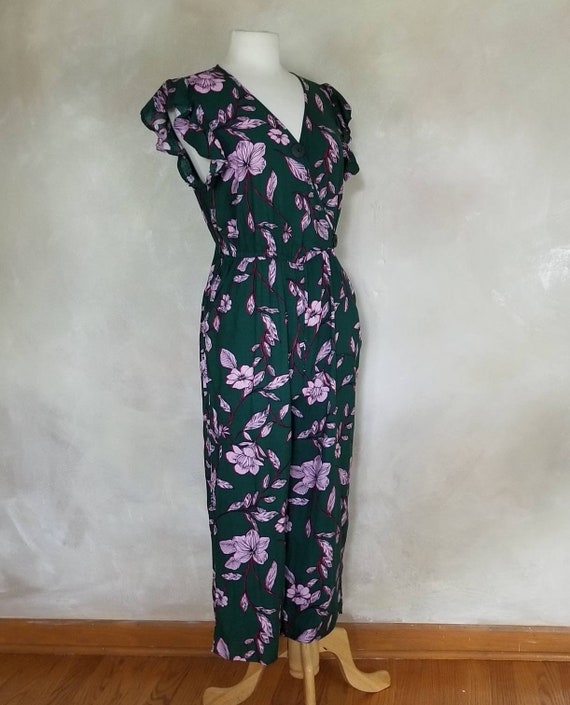 Vintage jumpsuit/1930 style/vintage floral print/… - image 4