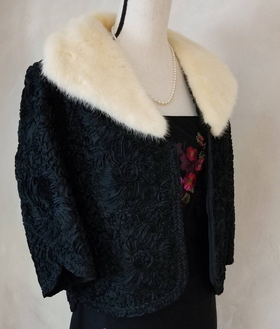 Vintage 1950's jacket/vintage coat/women's/ mink/… - image 3