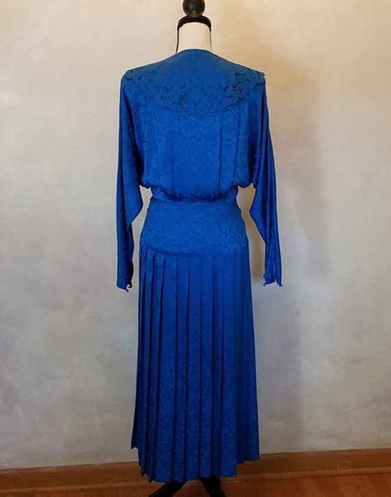 Vintage 1980 Nancy Johnson Designer Silk Dress - image 10