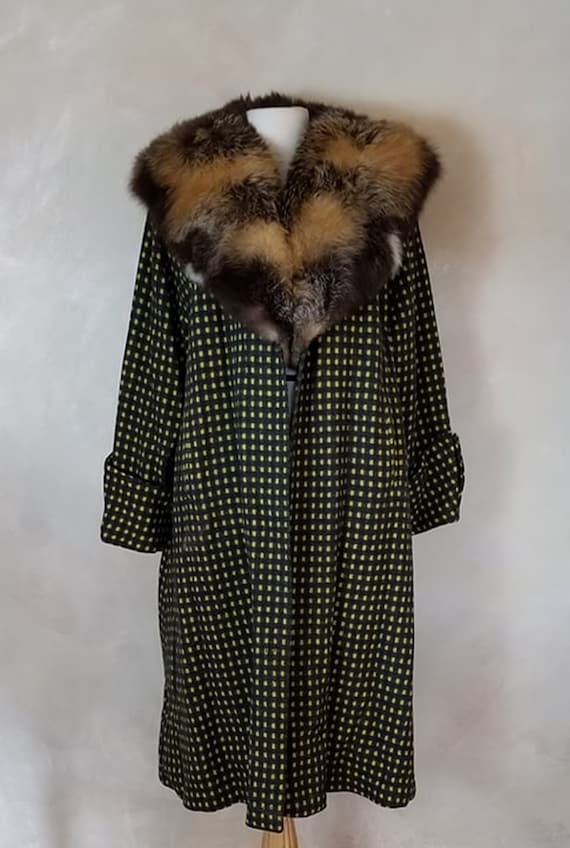 Vintage coat/1940's Coat/Swing Coat/Fapper Coat/W… - image 2