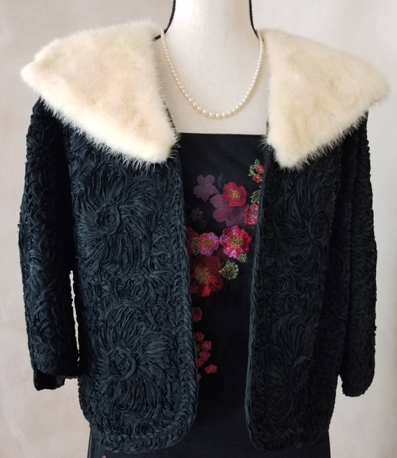 Vintage 1950's jacket/vintage coat/women's/ mink/… - image 2