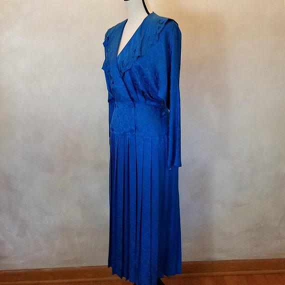 Vintage 1980 Nancy Johnson Designer Silk Dress - image 7