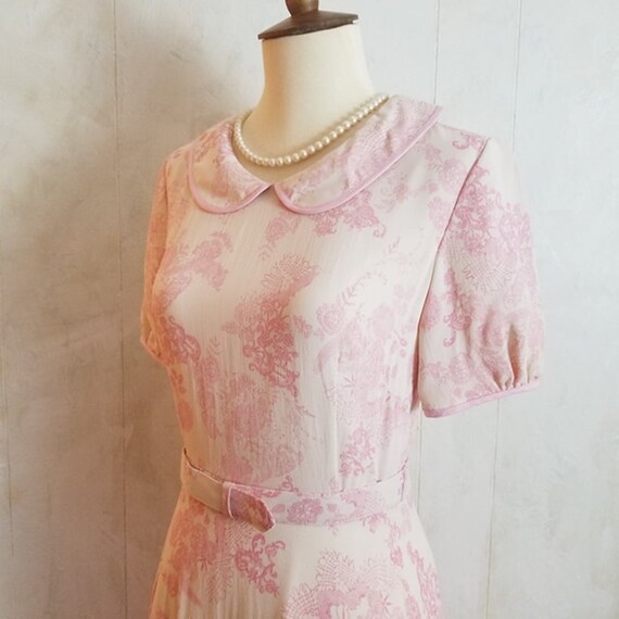 antique pink dress