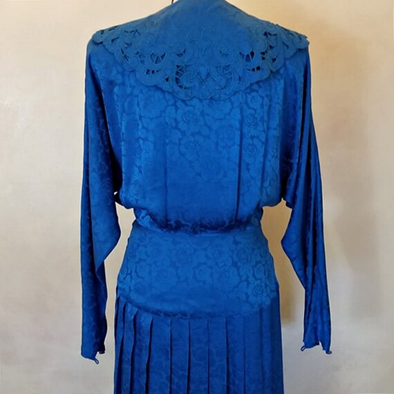 Vintage 1980 Nancy Johnson Designer Silk Dress - image 8