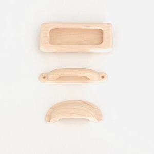 Wooden Unfinished Natural Maple North American Pulls