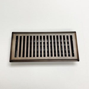Decorative Plated Oil-rubbed Bronze &quot;Lineal&quot; Metal Register - Contemporary Brass Vent Cover - Creative Vent