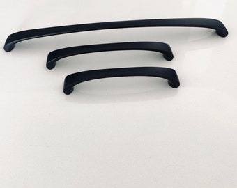 Black Matte Arch Cabinet Pull Contemporary Kitchen Hardware